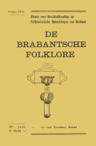 De Brabantse Folklore. Jaargang 1936-1937,  [tijdschrift] Brabantse Folklore, De