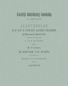 Jaarverslag van het Koninklijk Oudheidkundig Genootschap 28,  [tijdschrift] Jaarverslag van het Koninklijk Oudheidkundig Genootschap 1859-1900