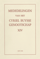 Mededelingen van het Cyriel Buysse Genootschap 14,  [tijdschrift] Mededelingen van het Cyriel Buysse Genootschap