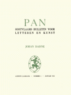 Pan. Oostvlaams Bulletin voor Letteren en Kunst. Jaargang 8,  [tijdschrift] Pan