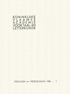 Verslagen en mededelingen van de Koninklijke Vlaamse Academie voor Taal- en Letterkunde 1956,  [tijdschrift] Verslagen en mededelingen van de Koninklijke Vlaamse Academie voor Taal- en Letterkunde