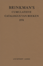 Brinkman's cumulatieve catalogus van boeken 1974, Carel Leonard Brinkman