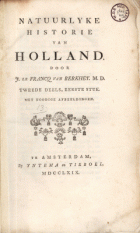 Natuurlyke historie van Holland. Deel 2, J. le Francq van Berkhey