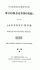 Vaderlandsch woordenboek. Deel 19, Jacobus Kok