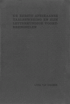 De eerste Afrikaansche taalbeweging en zijne letterkundige voortbrengselen, L. van Niekerk