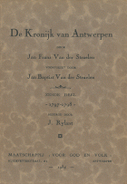 De kronijk van Antwerpen. Deel 6. 1797-1798, Jan Baptist van der Straelen, Jan Frans van der Straelen