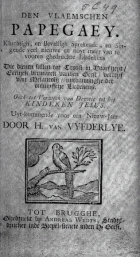Den Vlaemschen papegaey, H. van Vijfderley