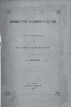 Rembrandt Harmens van Rijn. Deel 1. Ses précurseurs et ses années d'apprentissage, Carel Vosmaer