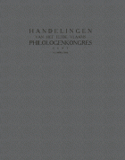 Handelingen van het elfde Vlaams philologencongres,  [tijdschrift] Handelingen van het Vlaams filologencongres
