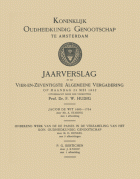Jaarverslag van het Koninklijk Oudheidkundig Genootschap 74,  [tijdschrift] Jaarverslag van het Koninkijk Oudheidkundig Genootschap 1901-2000