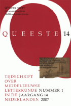 Queeste. Tijdschrift over middeleeuwse letterkunde in de Nederlanden. Jaargang 2007,  [tijdschrift] Queeste