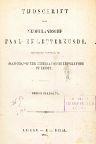 Tijdschrift voor Nederlandse Taal- en Letterkunde. Jaargang 3,  [tijdschrift] Tijdschrift voor Nederlandse Taal- en Letterkunde