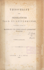 Tijdschrift voor Nederlandse Taal- en Letterkunde. Jaargang 5,  [tijdschrift] Tijdschrift voor Nederlandse Taal- en Letterkunde