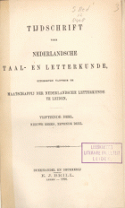 Tijdschrift voor Nederlandse Taal- en Letterkunde. Jaargang 15,  [tijdschrift] Tijdschrift voor Nederlandse Taal- en Letterkunde