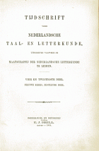 Tijdschrift voor Nederlandse Taal- en Letterkunde. Jaargang 24,  [tijdschrift] Tijdschrift voor Nederlandse Taal- en Letterkunde