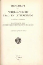 Tijdschrift voor Nederlandse Taal- en Letterkunde. Jaargang 58,  [tijdschrift] Tijdschrift voor Nederlandse Taal- en Letterkunde