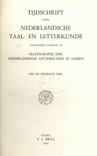 Tijdschrift voor Nederlandse Taal- en Letterkunde. Jaargang 61,  [tijdschrift] Tijdschrift voor Nederlandse Taal- en Letterkunde