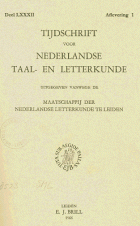 Tijdschrift voor Nederlandse Taal- en Letterkunde. Jaargang 82,  [tijdschrift] Tijdschrift voor Nederlandse Taal- en Letterkunde