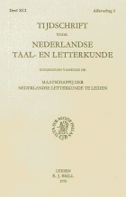 Tijdschrift voor Nederlandse Taal- en Letterkunde. Jaargang 91,  [tijdschrift] Tijdschrift voor Nederlandse Taal- en Letterkunde