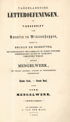 Vaderlandsche letteroefeningen. Jaargang 1863,  [tijdschrift] Vaderlandsche Letteroefeningen