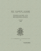 Verslagen en mededelingen van de Koninklijke Vlaamse Academie voor Taal- en Letterkunde 1933,  [tijdschrift] Verslagen en mededelingen van de Koninklijke Vlaamse Academie voor Taal- en Letterkunde
