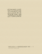 Verslagen en mededelingen van de Koninklijke Vlaamse Academie voor Taal- en Letterkunde 1943,  [tijdschrift] Verslagen en mededelingen van de Koninklijke Vlaamse Academie voor Taal- en Letterkunde