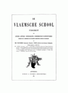 De Vlaamsche School. Jaargang 10,  [tijdschrift] Vlaamsche School, De