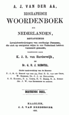 Biographisch woordenboek der Nederlanden. Deel 13, A.J. van der Aa