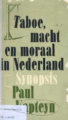 Taboe, ontwikkelingen in macht en moraal speciaal in Nederland, Paul Kapteyn