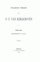 Volledige werken. Deel 10, Pieter Frans van Kerckhoven