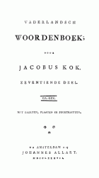 Vaderlandsch woordenboek. Deel 17, Jacobus Kok