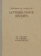Christelijk letterkundige studiën. Deel V, M.J. Leendertse, Christiaan Tazelaar
