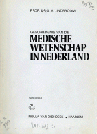 Geschiedenis van de medische wetenschap in Nederland, G.A. Lindeboom