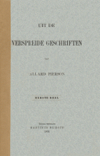 Uit de verspreide geschriften. Eerste reeks. Deel 1. 1882-1890, Allard Pierson