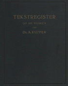 Tekstregister op de werken van A. Kuyper, Hendrik Hasper, A. Rolloos