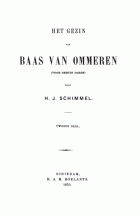 Het gezin van baas Van Ommeren. Deel 2, H.J. Schimmel
