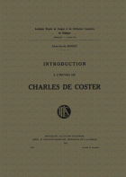 Introduction a l'oeuvre de Charles de Coster1937, Léon-Louis Sosset