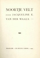 Noortje Velt, Jacqueline van der Waals