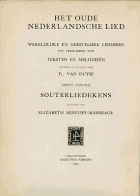Het oude Nederlandsche lied. Eerste vervolg: Souterliedekens, Willem van Zuylen van Nyevelt