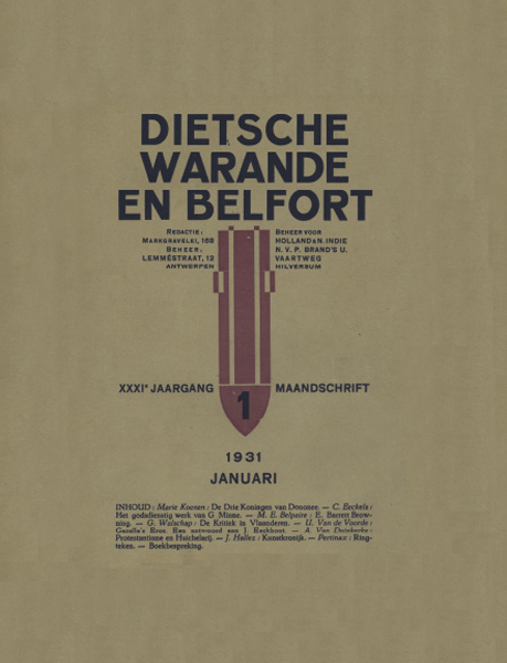 Dietsche Warande en Belfort. Jaargang 1931