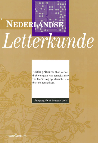 Nederlandse Letterkunde. Jaargang 16