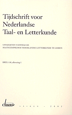 Tijdschrift voor Nederlandse Taal- en Letterkunde. Jaargang 118