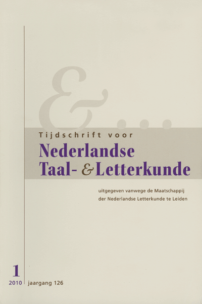 Tijdschrift voor Nederlandse Taal- en Letterkunde. Jaargang 126