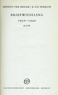 Briefwisseling 1930-1940. Deel 3