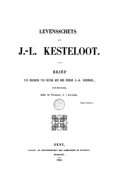 Levensschets van J.-L. Kesteloot